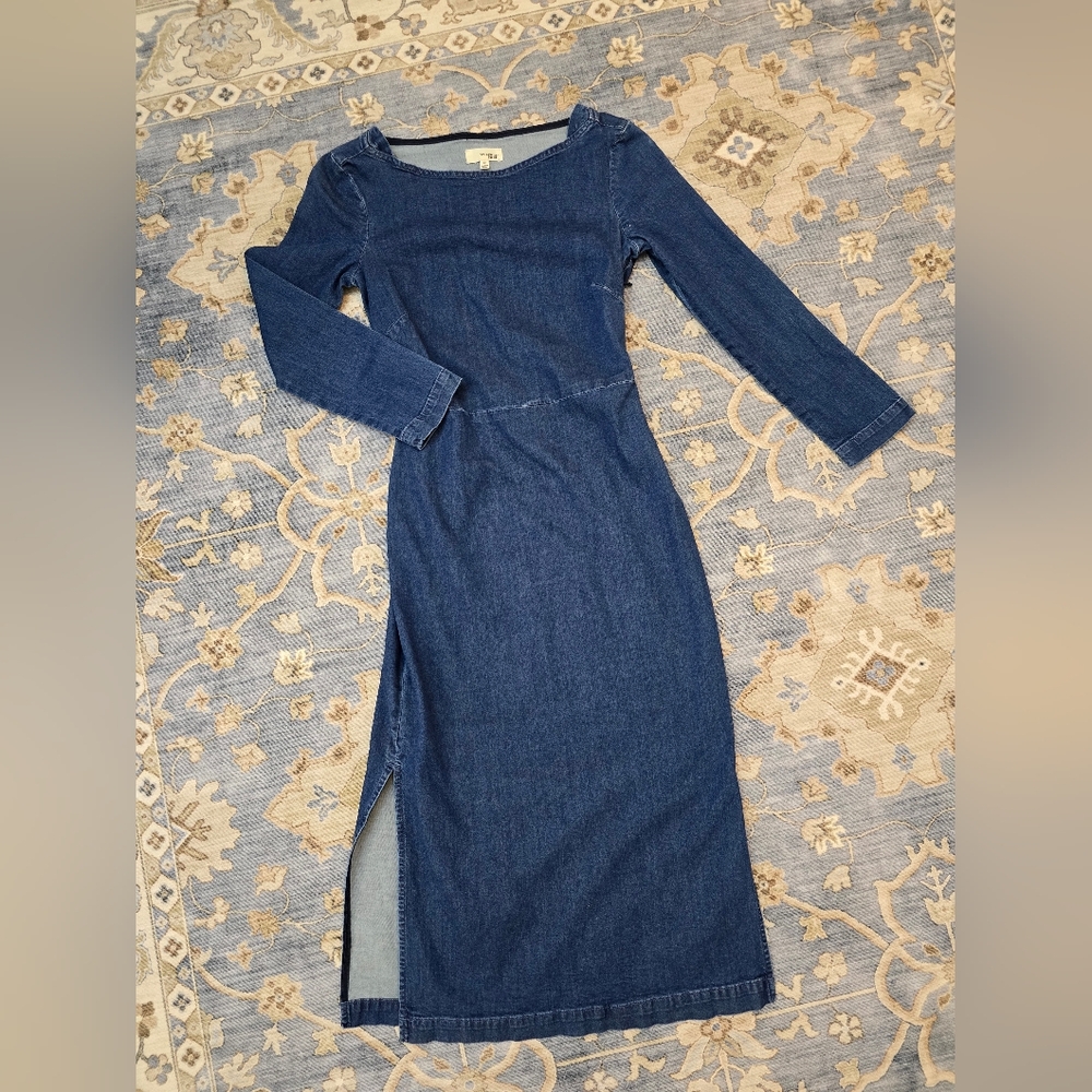 Aritzia Denim Long Sleeve Dress| 00